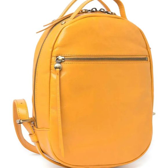NWT New Hobo Hogan Backpack Mustard Leather Retired Rare main image 5